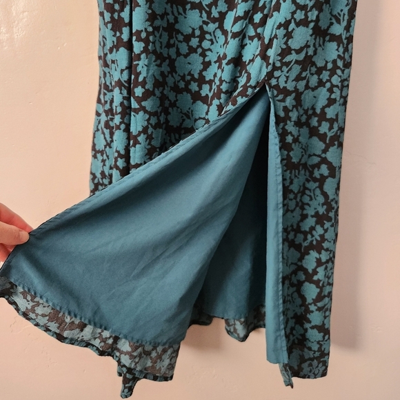 The Nines By Hatch Maternity Lined Scoop Neck Maxi Dress Puff Sleeve XS - Picture 6 of 8